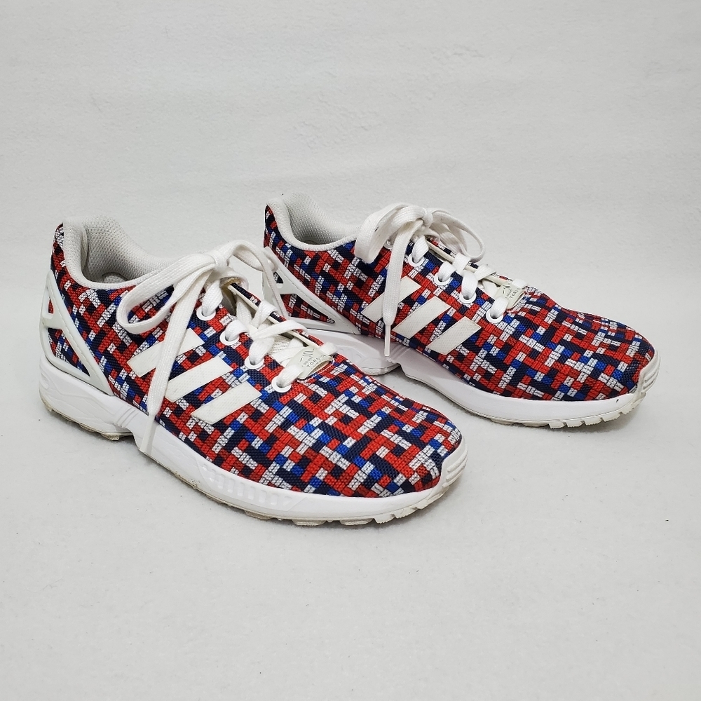 Adidas ZX Flux Ortholite Red/White/Blue Running Sneakers
